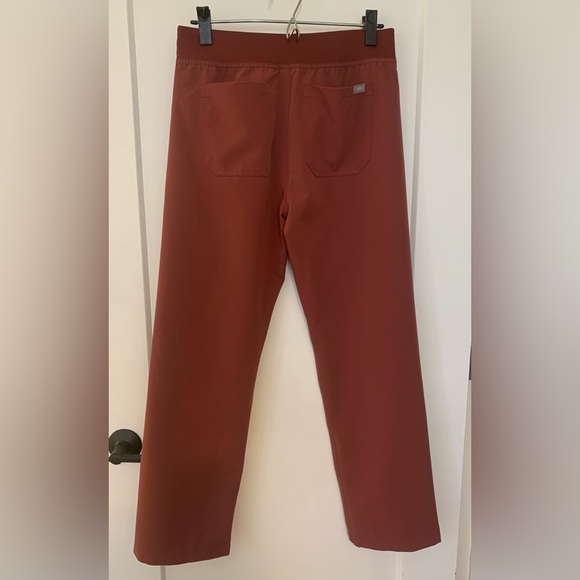 Figs Technical Collection Scrub Pants in Dark Cherry, size S, Petite Length, EUC - Picture 2 of 4